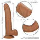 SIZE QUEEN DILDO BROWN DILDO 8"