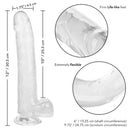 SIZE QUEEN 10" DILDO CLEAR