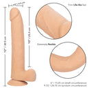 SIZE QUEEN DILDO IVORY 10"