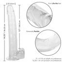 SIZE QUEEN 12" DILDO CLEAR