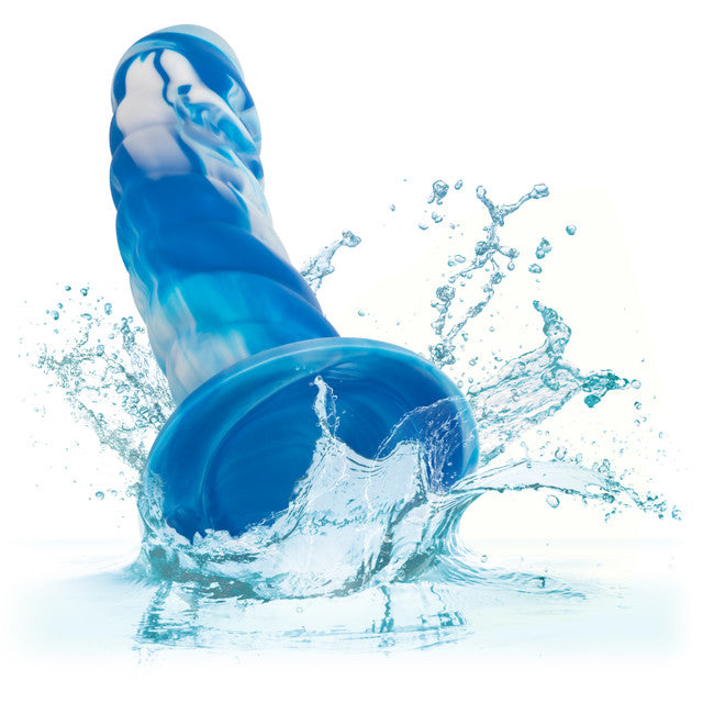 TWISTED LOVE RIBBED PROBE BLUE 5.5"