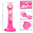 TWISTED LOVE BULB TIP PROBE PINK 6"