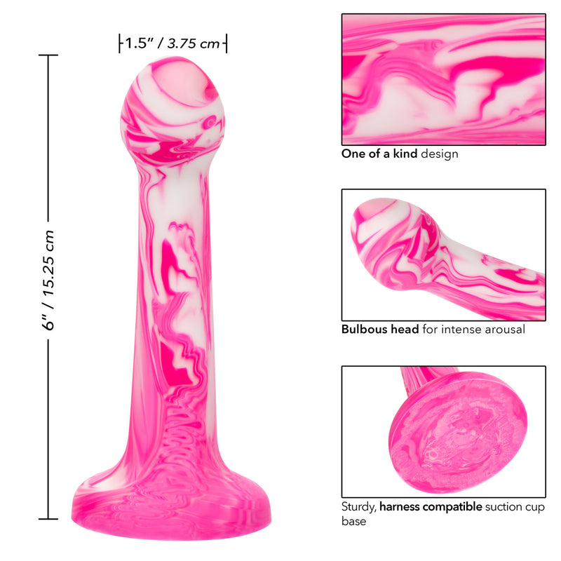 TWISTED LOVE BULB TIP PROBE PINK 6"
