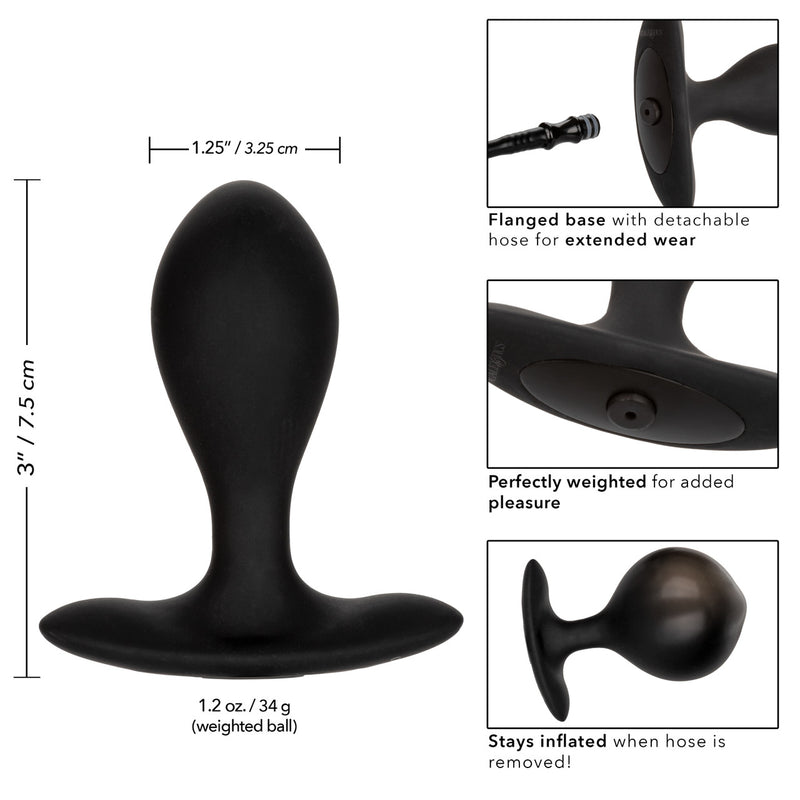 WEIGHTED INFLATABLE PLUG BLACK