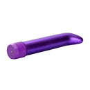 Purple Satin G lying on its other side, showing the end of the twist dial