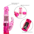 Pink Jack Rabbit Petite: shaped to hit the right spots, easy battery replacement, simple press controls