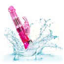 Pink Jack Rabbit Petite in a splash of water to show it is waterproof