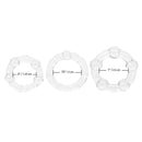 Island Rings inner sizes: 0.5 in (1.25 cm), 0.75 in (2 cm) and 1 in (2.5 cm)