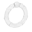 Close-up of the clear Island Ring with small raised bumps all around
