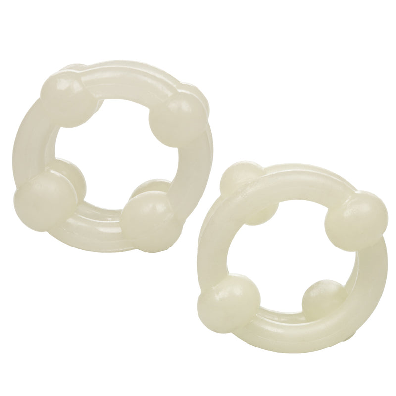 ISLAND RINGS DOUBLE STACKER GLOW IN THE DARK