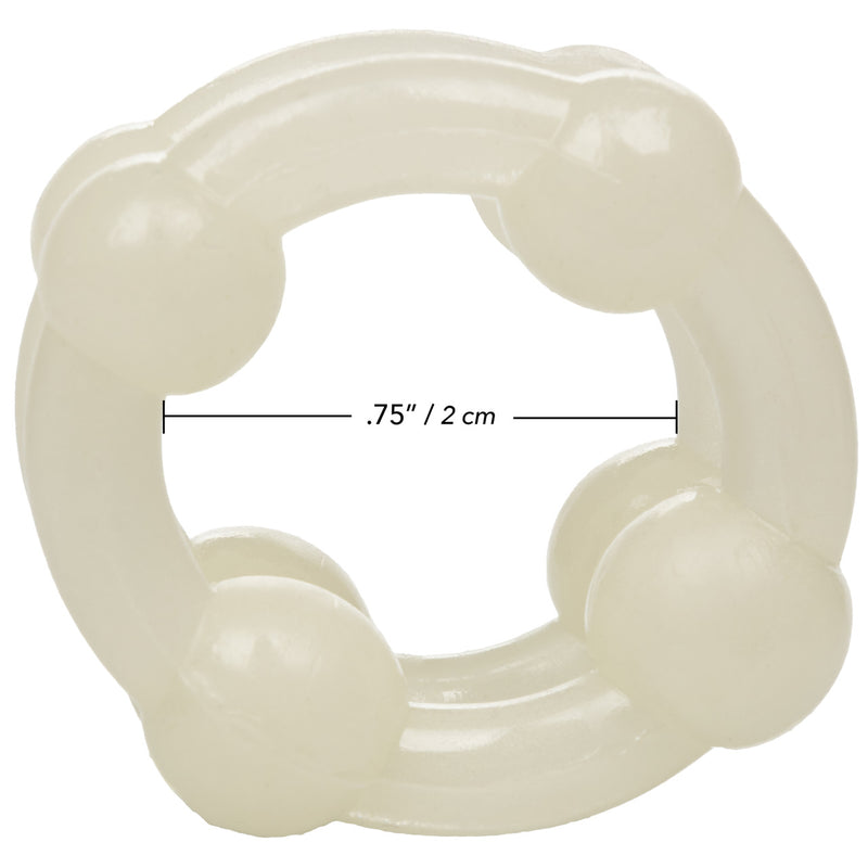 ISLAND RINGS DOUBLE STACKER GLOW IN THE DARK