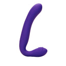 Purple Love Rider standing upright, showing the long shaft and the ridged internal bulb