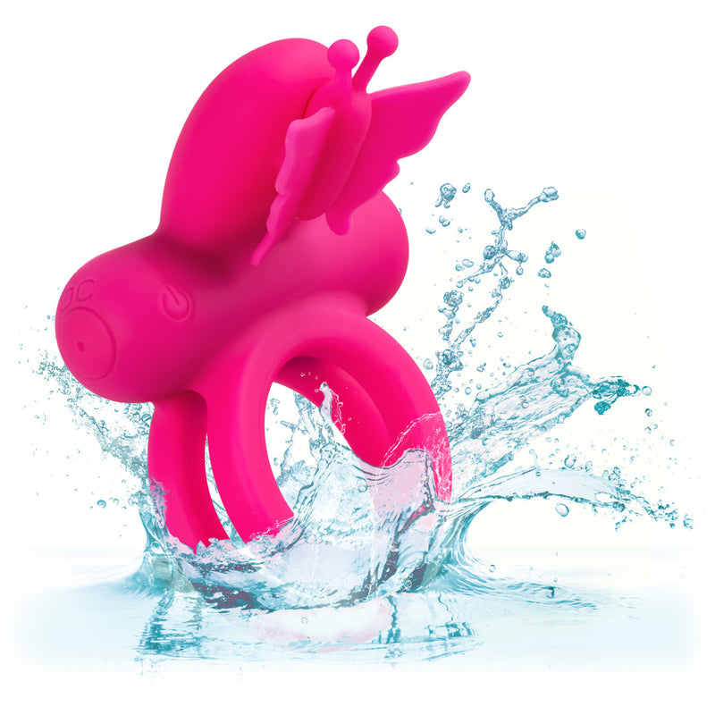 BUTTERFLY DUAL RING PINK