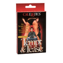 CalExotics Tempt & Tease card game box: the simple, sweet and sexy very adult couples game, for 2 adult players