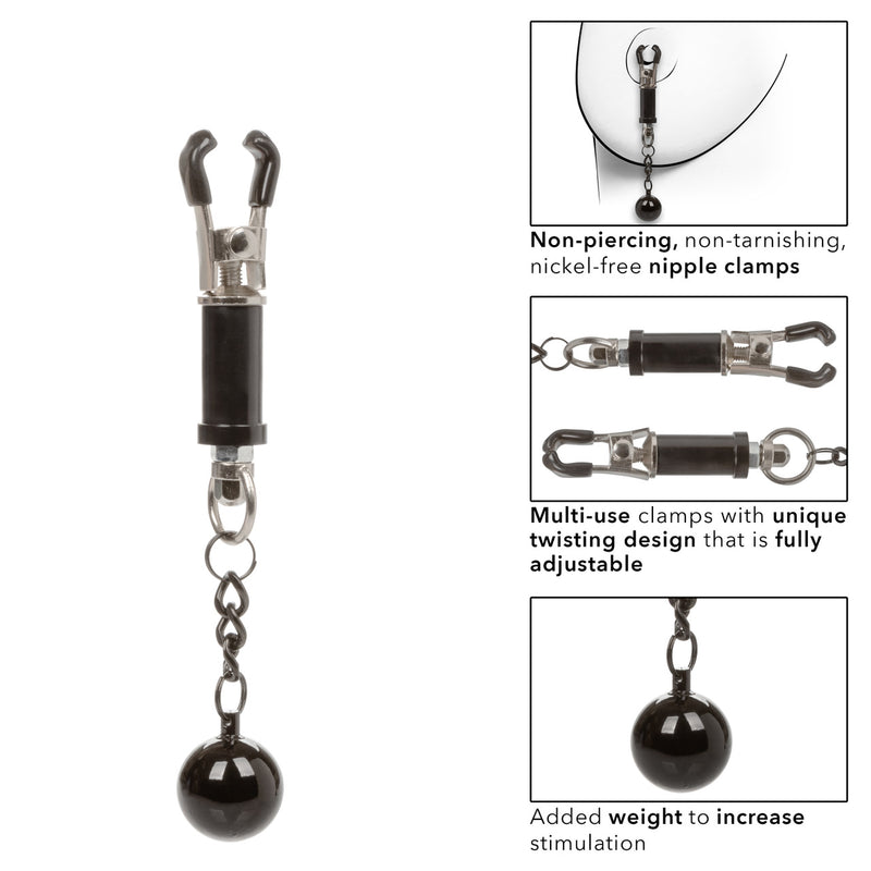 NIPPLE GRIPS WEIGHTED TWIST CLAMPS