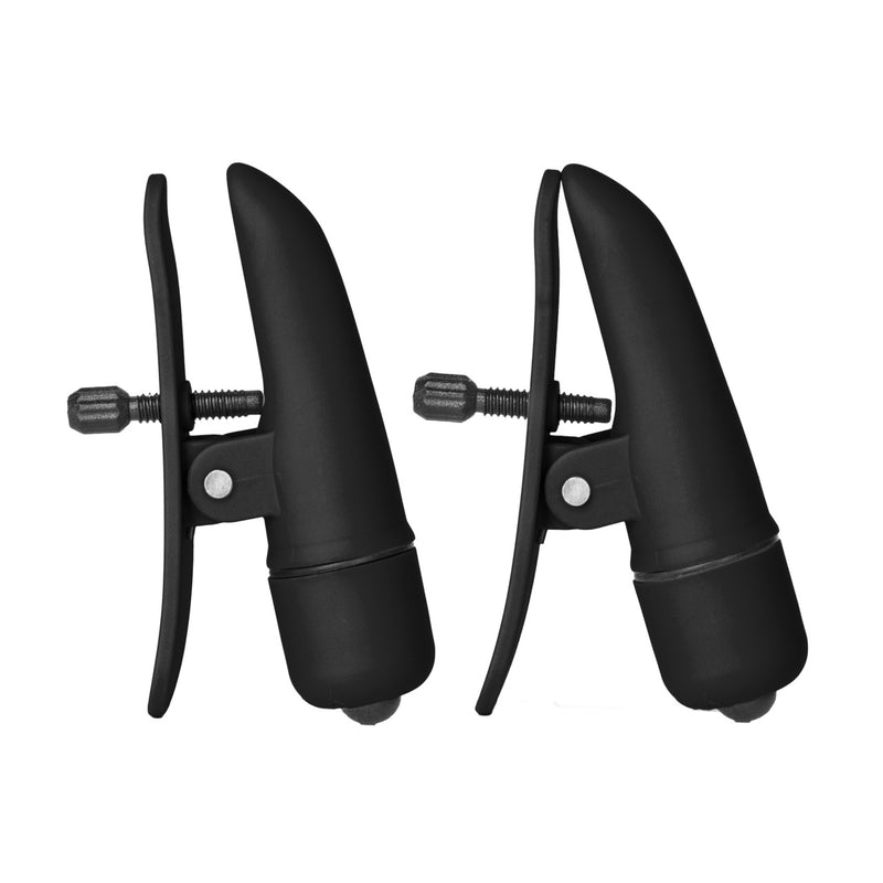 VIBRATING NIPPLE CLAMPS BLACK