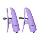VIBRATING NIPPLE CLAMPS PURPLE