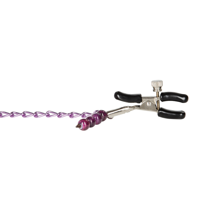 NIPPLE PLAY PURPLE CHAIN NIPPLE CLAMPS