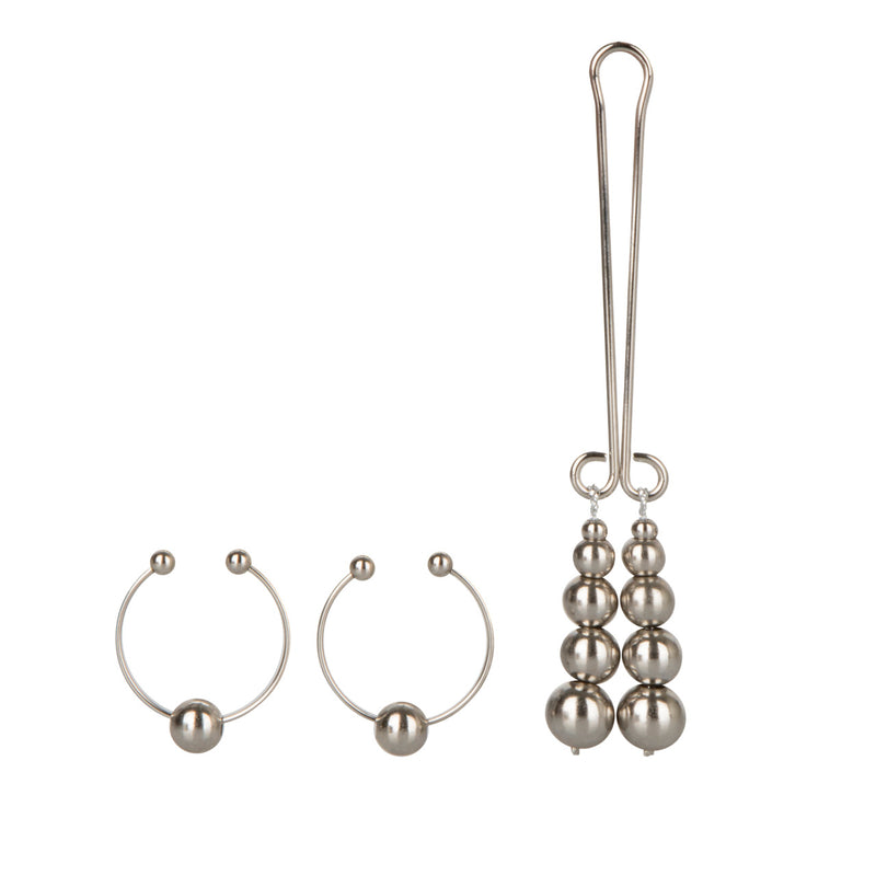 NON-PERCING NIPPLE & CLITORAL JEWELRY SILVER