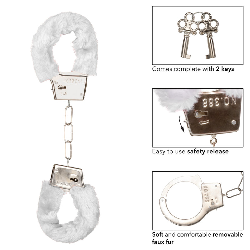 FURRY CUFFS WHITE