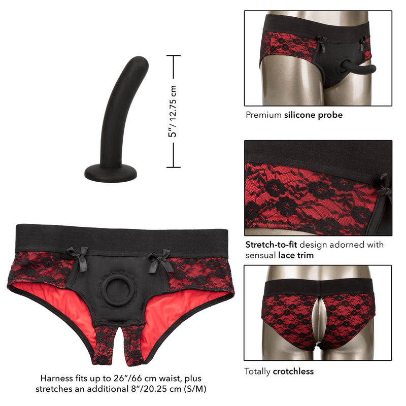 SCANDAL CROTCHLESS PEGGING PANTY S/M