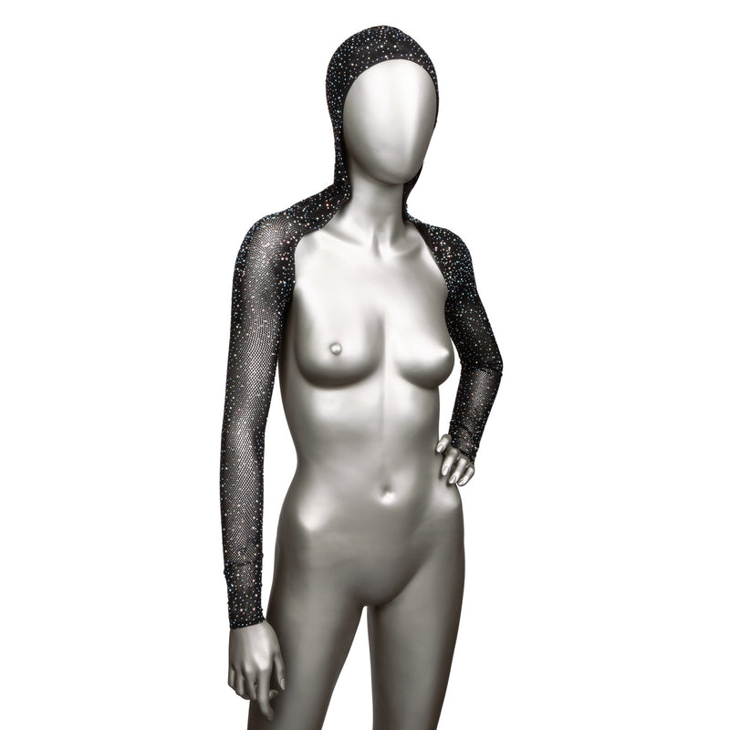 RADIANCE HOODED SHOULDER SHRUG O/S
