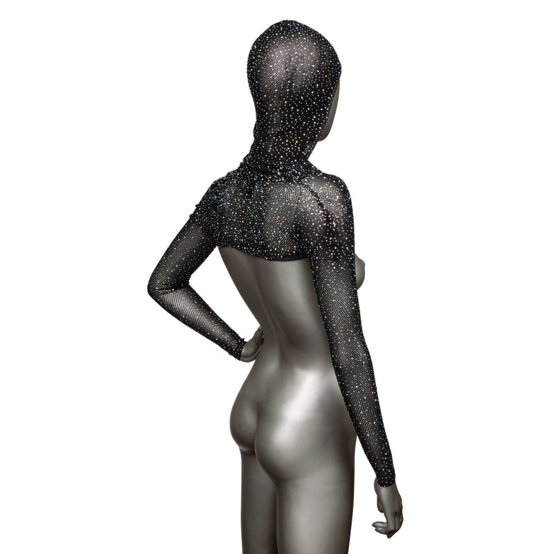 RADIANCE HOODED SHOULDER SHRUG O/S