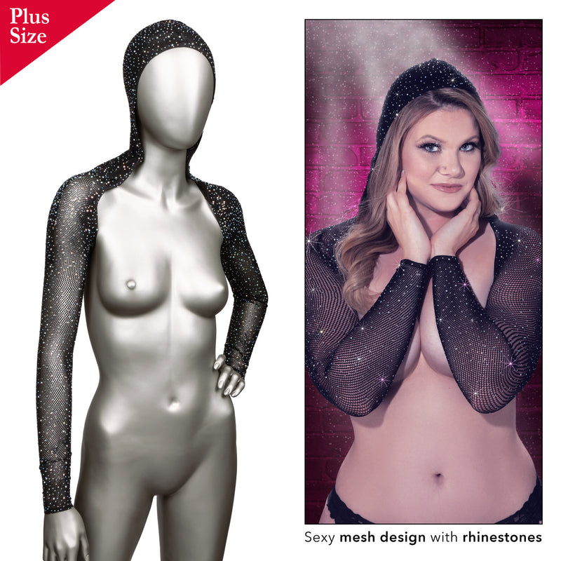 RADIANCE HOODED SHOULDER SHRUG P/S