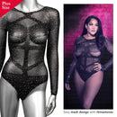 RADIANCE LONG SLEEVE BODYSUIT BLACK P/S