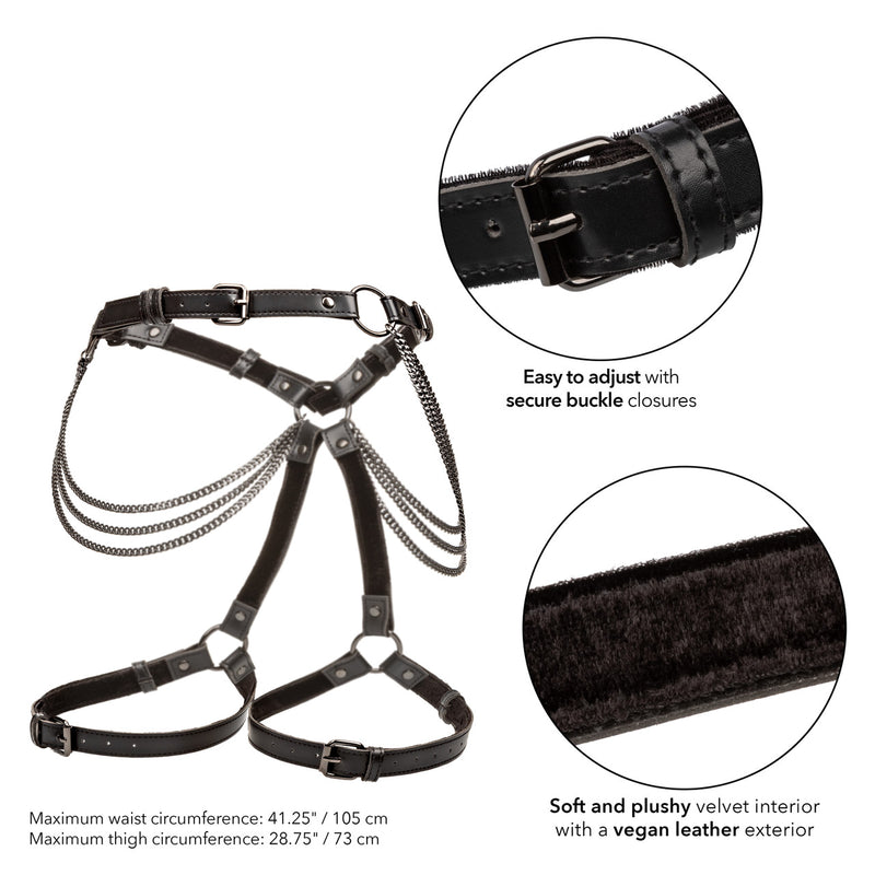 EUPHORIA CHAIN THIGH HARNESS O/S