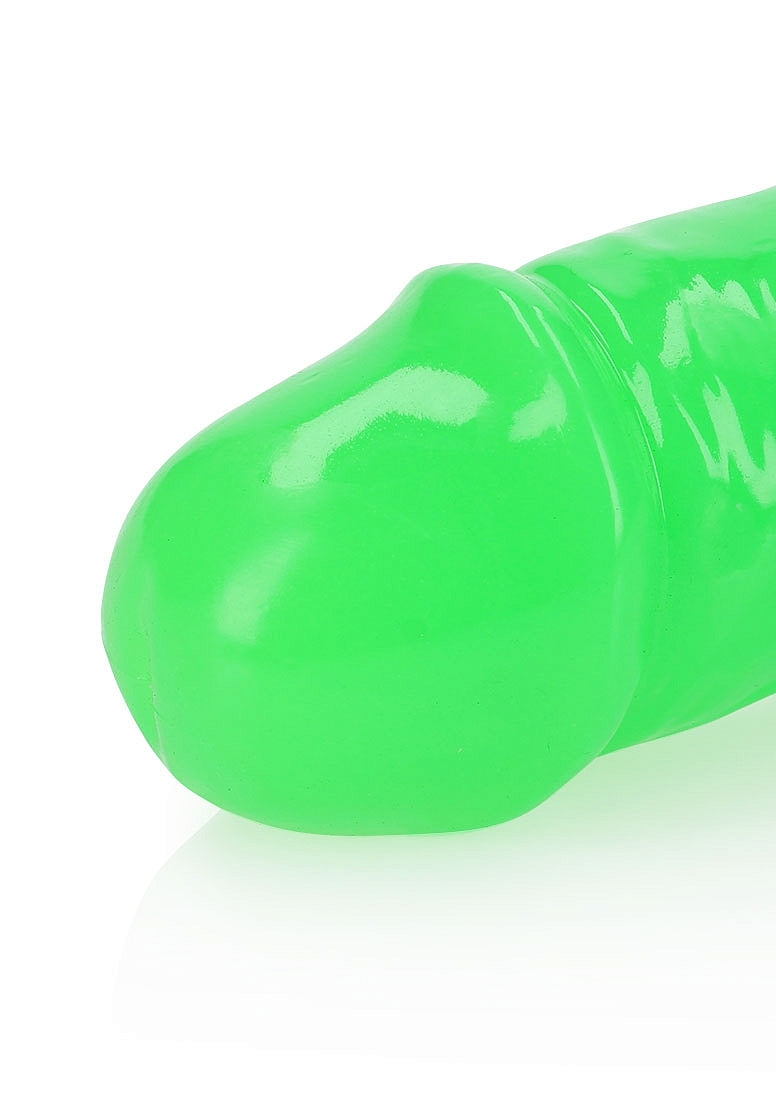 REALROCK GLOW IN THE DARK 12" DOUBLE ENDED DILDO GREEN