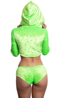 LIME VELVET SET O/S