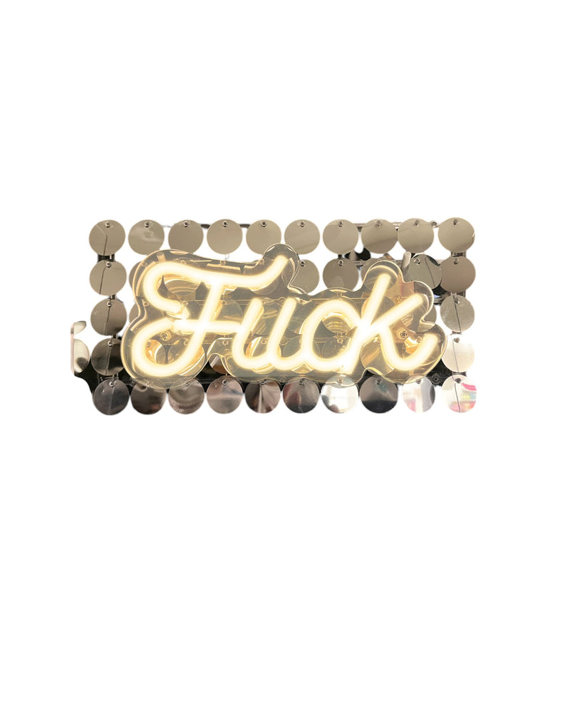 NEON F* LIGHT UP SIGN