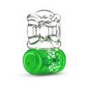 PLAY WITH ME PLEASURE RING NEON GREEN