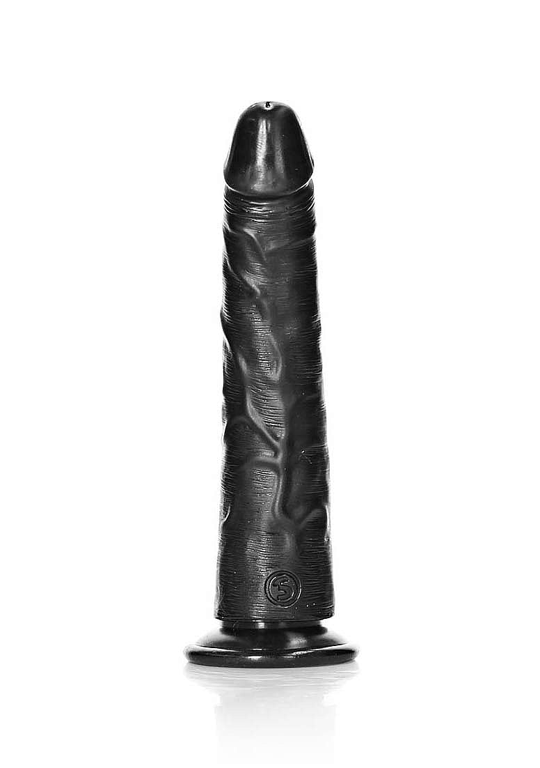 REALROCK 7" SLIM DILDO BLACK