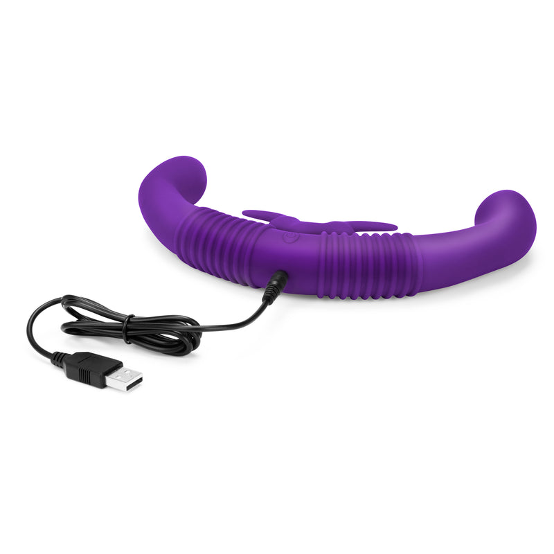 TOGETHER VIBES V2 PURPLE DOUBLE ENDED VIBRATOR WITH REMOTE