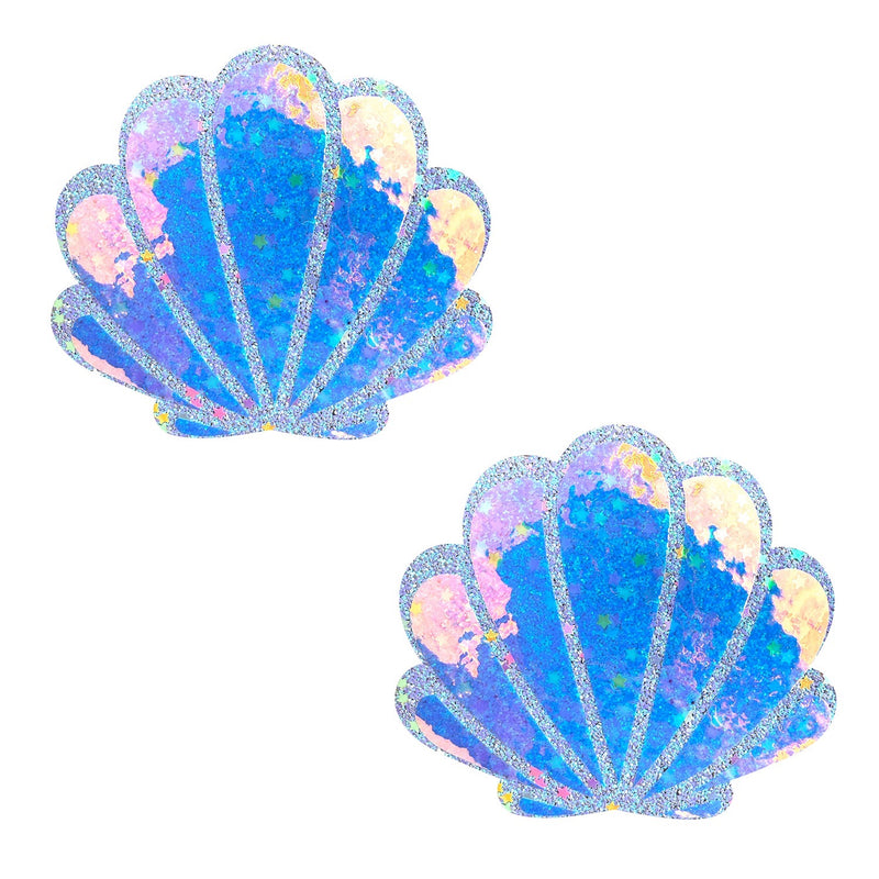 NEVA NUDE PURPLE & BLUE SEASHELL PASTIES