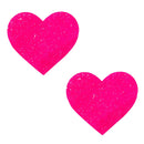 NEVA NUDE HOT PINK GLITTER HEART PASTIES