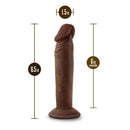 DR SKIN PLUS 6" POSABLE DILDO CHOCOLATE