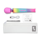 LE WAND PETITE RECHARGEABLE VIBRATING MASSAGER RAINBOW OMBRE SPECIAL EDITION