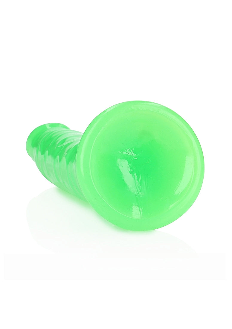 OUCH! GLOW IN THE DARK 10" SLIM DILDO GREEN