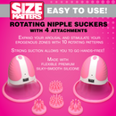 SIZE UP NIPPLE SUCKERS PINK