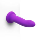 TOGETHER VIBES DUO STRAP ON HARNESS 5.5" DILDO & 8" VIBRATING PURPLE DILDO