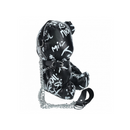 PLEATHER BLACK BONDAGE BEAR SLING BAG