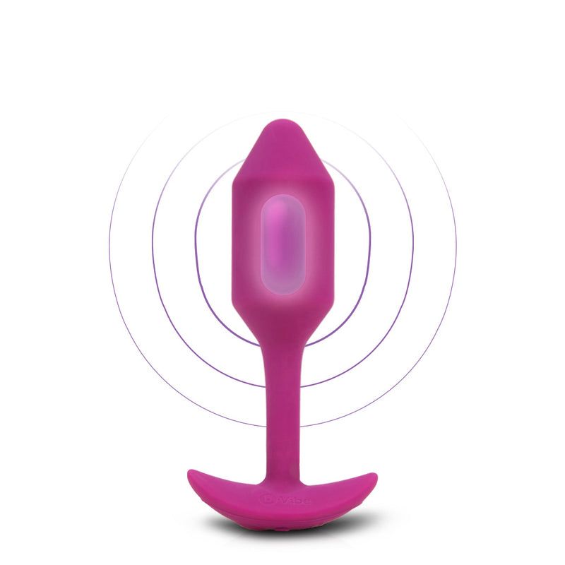 VIBRATING SNUG PLUG 2 ROSE