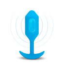 VIBRATING SNUG PLUG LARGE BLUE