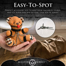 MOUTH PROPGED TEDDY KEYCHAIN