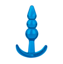BLUE LINE BEGINNERS BEADED ANAL PLUG 3.5"