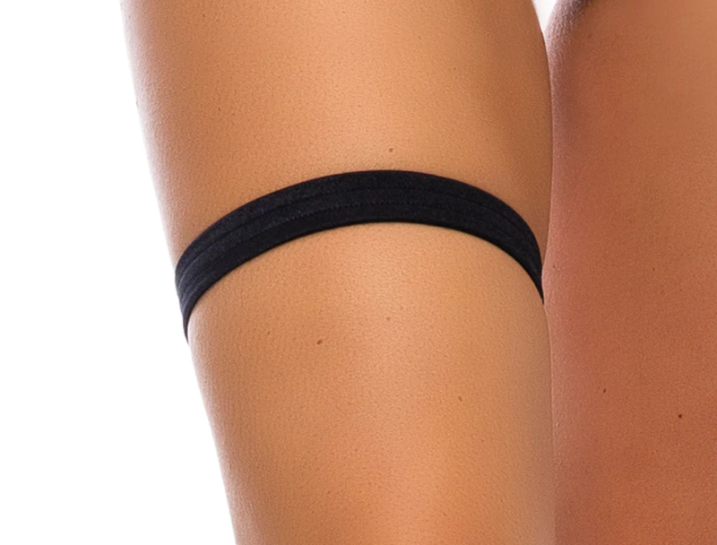 FLAT GARTER BLACK