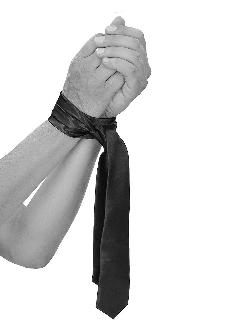 SATIN BONDAGE TIE BLACK